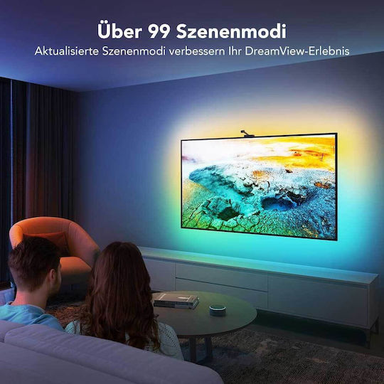 Govee Smart LED Strip Dreamview T1 Wi-Fi TV Light Orange Light