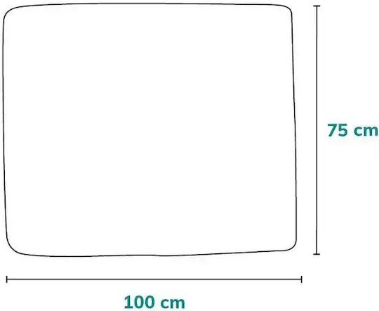 Lionelo Pătură Pepinieră Swaddling pături Bambus Albastru Blue 75x100cm