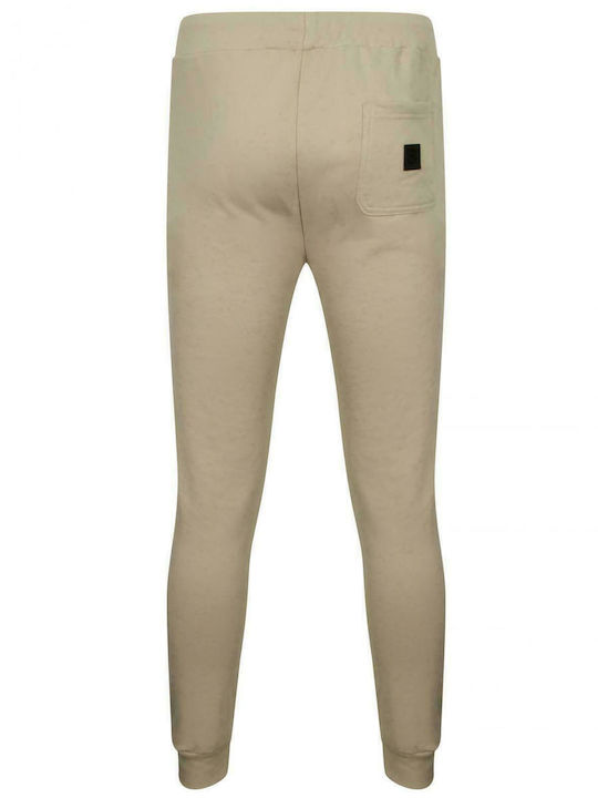 Saint & Sinner Men's Sweatpants with Rubber Cloud Silver Beige