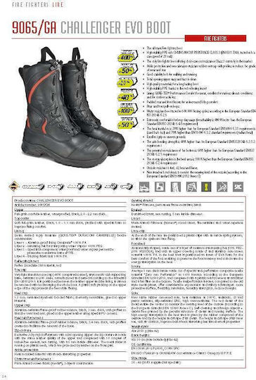 Jolly Joy Cizme Militare Impermeabile Cu Membrană Gore-Tex Negre