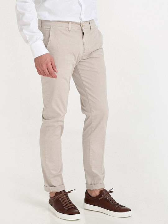 Men's Trousers Slim Fit Ecru
