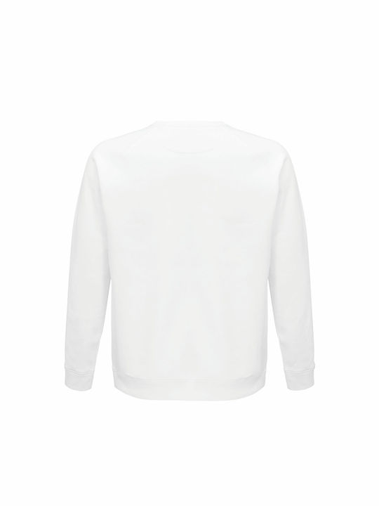 Sweatshirt Unisex, Organic "6 Pack", White