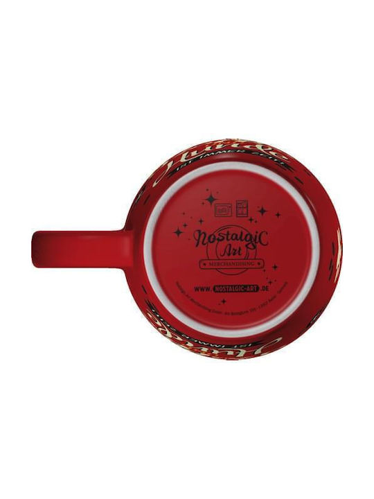 Nostalgic Art Pfotenschild - Kaffee Und Hunde Becher Keramik Rot 350ml 43039