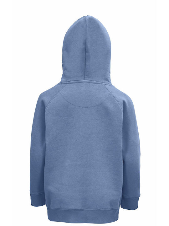 Kinder-Sweatshirt, Bio "LET'S ROCK", Blau