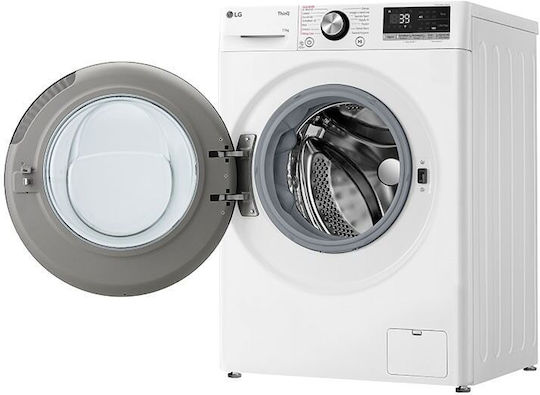 LG Πλυντήριο Ρούχων 11kg με Τεχνολογία Ατμού 1400 Στροφών AI DD F4R7011TSWB