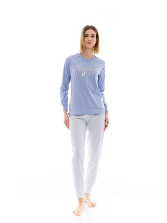 Pink Label Winter Damen Pyjama-Set Pink