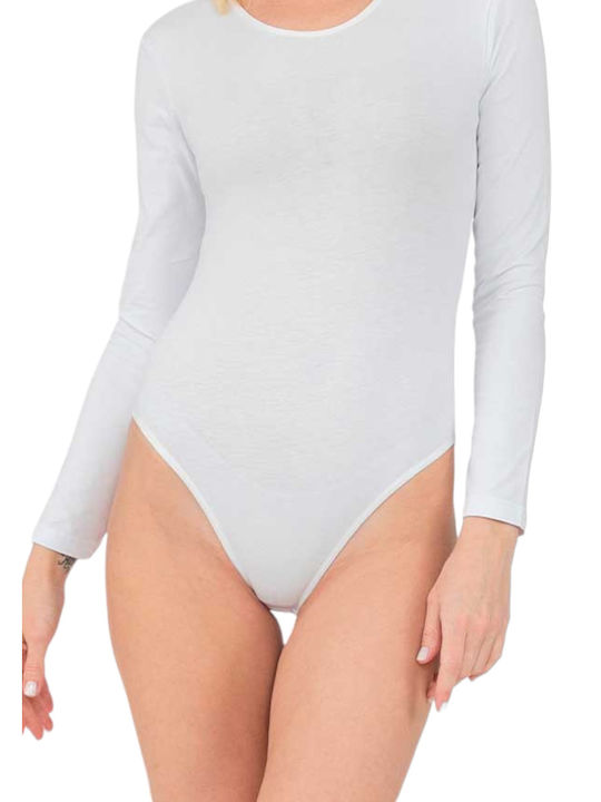 Nina Club Frauen Bodysuit Λευκό