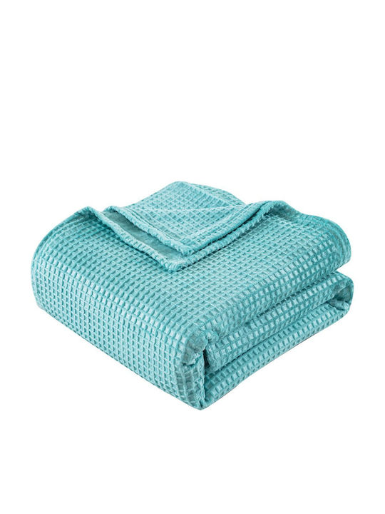 Beauty Home 11554 Decke Vlies Einzel 160x220cm. Turquoise