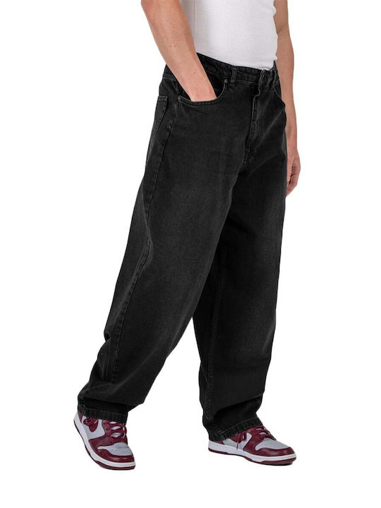 Reell Men's Jeans Pants in Baggy Line BLACK 1108-001_02-002