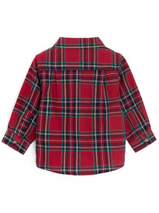 Kids Checked Shirt Red