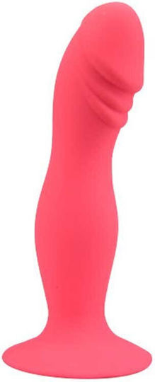 Loving Joy Dildo με Βεντούζα Ροζ 15.5cm