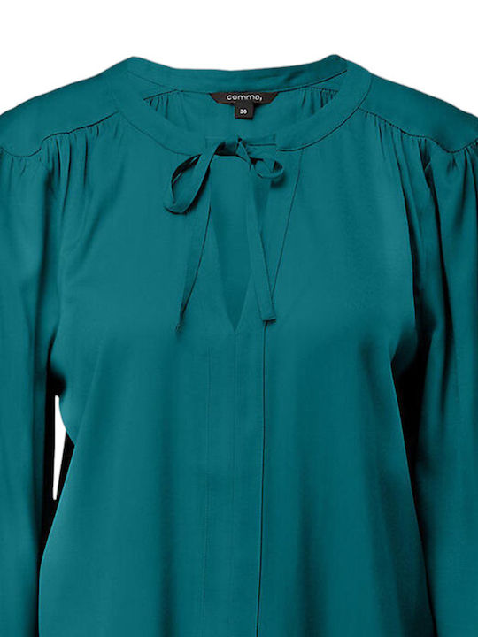 Comma pentru Femei Bluză Mânecă lungă Verde