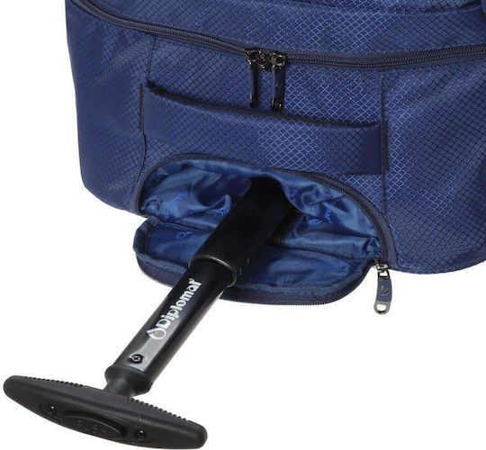 Diplomat Sack Voyage 48lt Blue with Wheels Fabric 40cm M40εκ