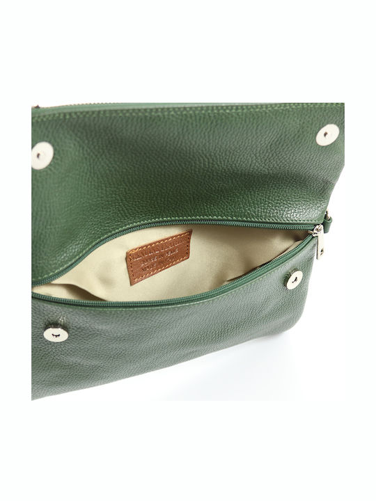 Leather Women's Bag Crossbody Green