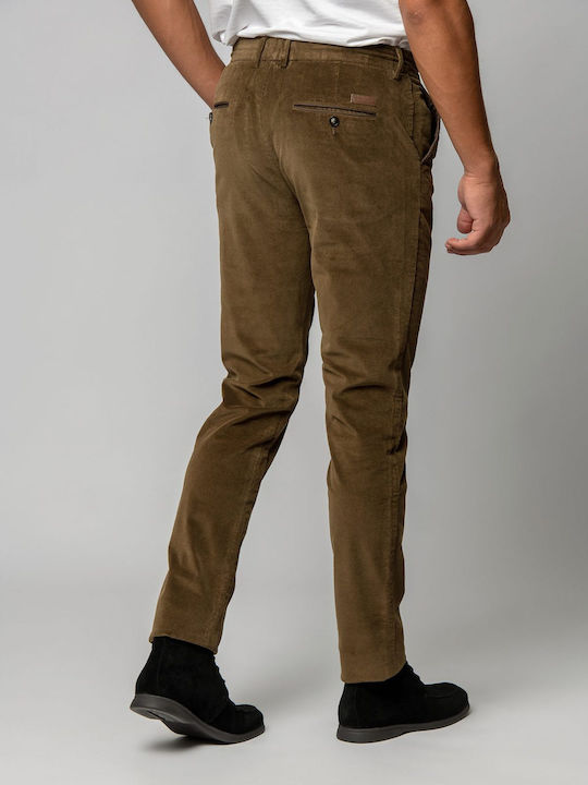 Beneto Maretti Men's Trousers Chino Elastic Khaki