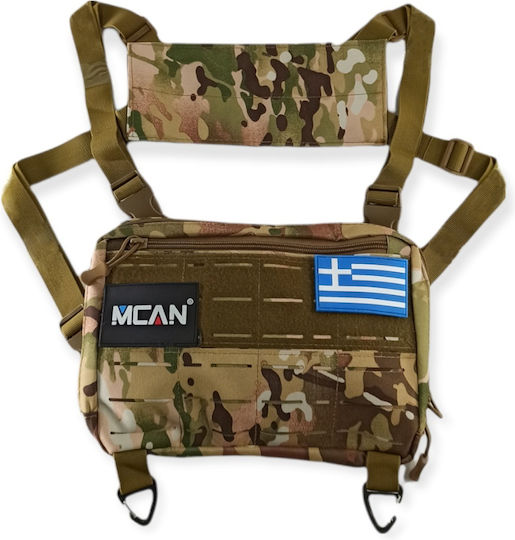Mcan J-159 Military Pouch Chest Multicam Khaki