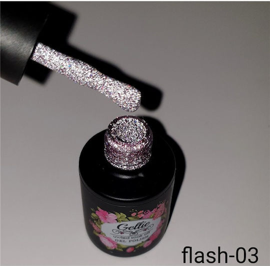 Gellie Хибриден Лак за Нокти Flash 03 с Glitter 10мл 1бр
