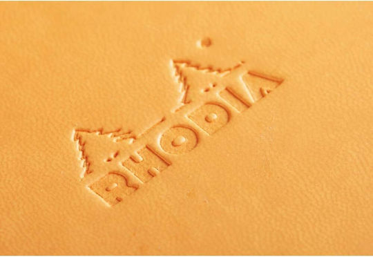 Rhodia Notebook 96 Sheets A5 Ruled with Elastic Orange