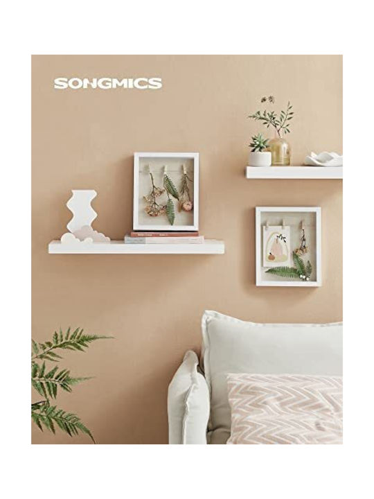 Songmics Рамка За Снимки Дървена С Бял Профил