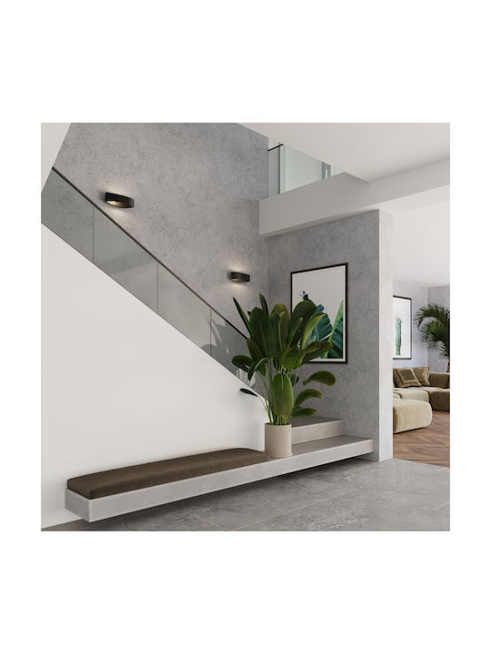 Sollux Modern Lamp Wall with Socket G9 Black 15x15x15cm