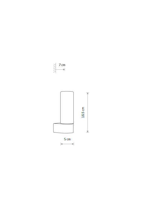 Nowodvorski Lamp Wall with Socket G9 Silver 5x7x5cm