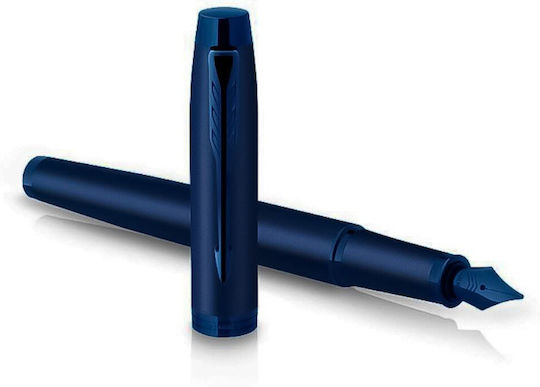 Parker Desk Set with Notebook and Pen IM Monochrome Blue 2pcs Nibs Fine
