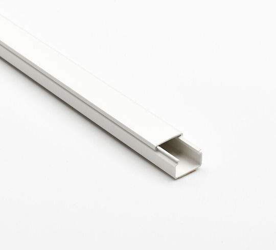 Viokar Канал за Кабели със закопчалка за обръч и примка от Пластмаса 20x13mm Бял Сет 2бр 2м