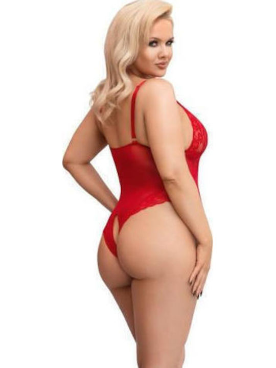 Cottelli Collection Sexy Bodysuit Mesh Red