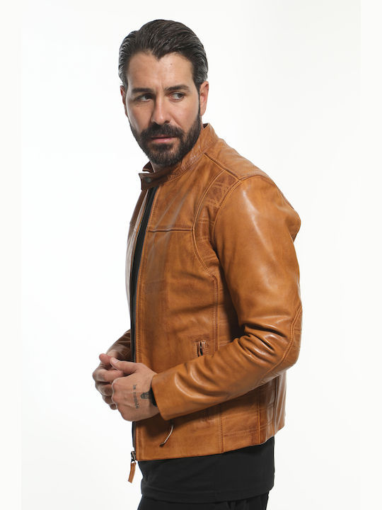 Newton Leather Men's Winter Leather Jacket Taba