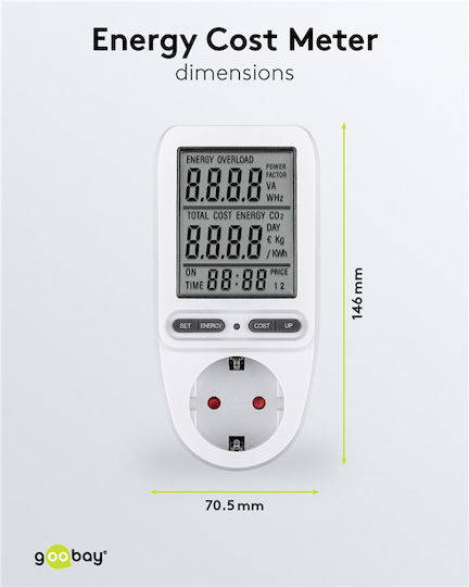 Goobay Goobay Electrical Meter Socket for Maximum Power up to 3.68kW