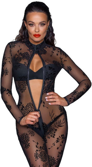 Noir Handmade Costum De Baie Întreg Negru