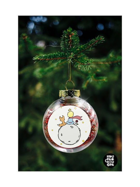 Weihnachtshänger Kugel Ornament Plastik Rot 8cm