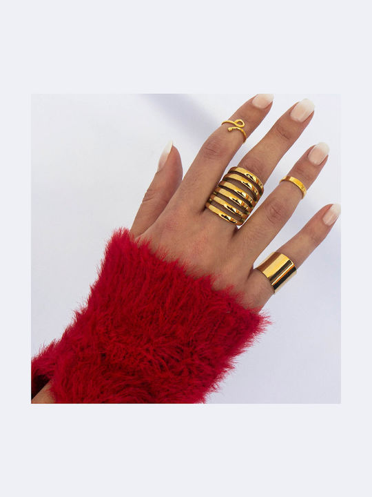 Theodora's Jewellery Damen Ring aus Silber Vergoldet