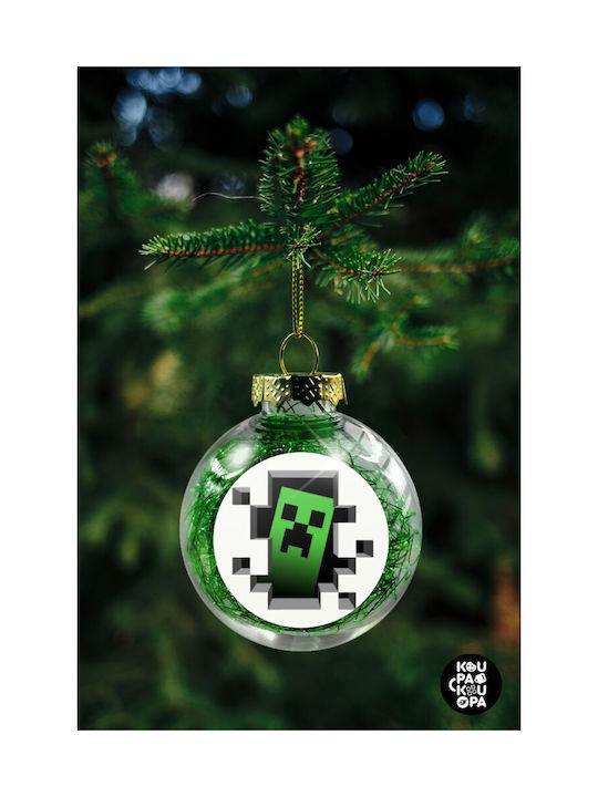 Weihnachtshänger Kugel Ornament Grün 8cm