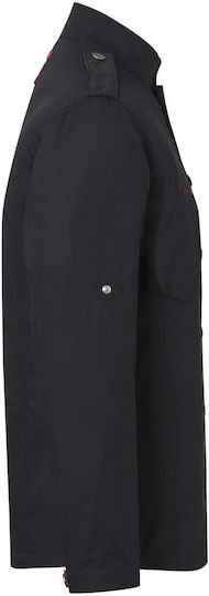 Rock Chef Coat Chef Black with Long Sleeve
