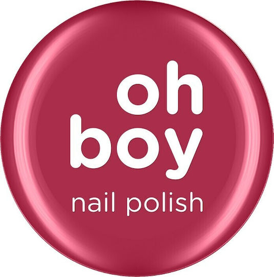 OhBoy Glossy Βερνίκι Νυχιών Σκούρο Ροζ Κοραλί