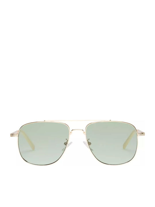 Le Specs Unisex Sonnenbrille mit Gelb Metall Gestell und Gelb Linse LSP2202571