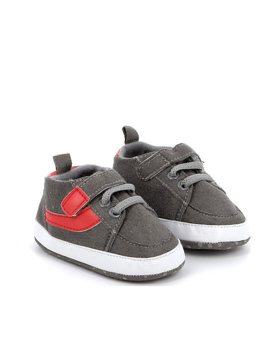 Happy Baby Βρεφικά Sneakers Αγκαλιάς Γκρι
