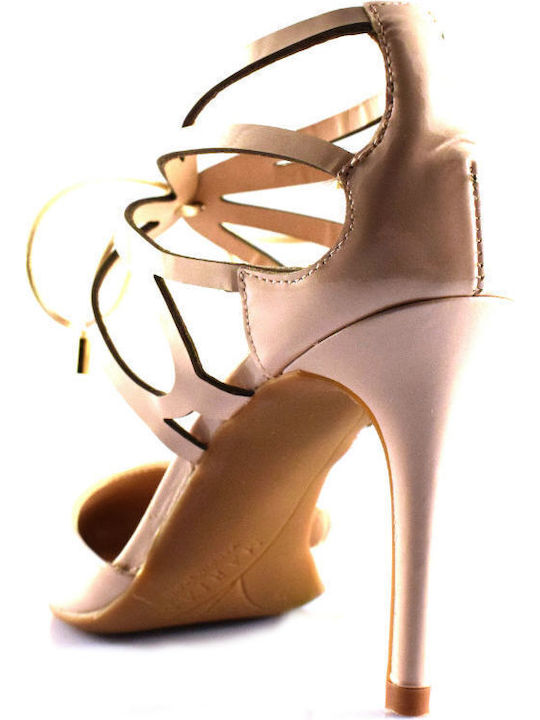 Pantofi cu toc Bej