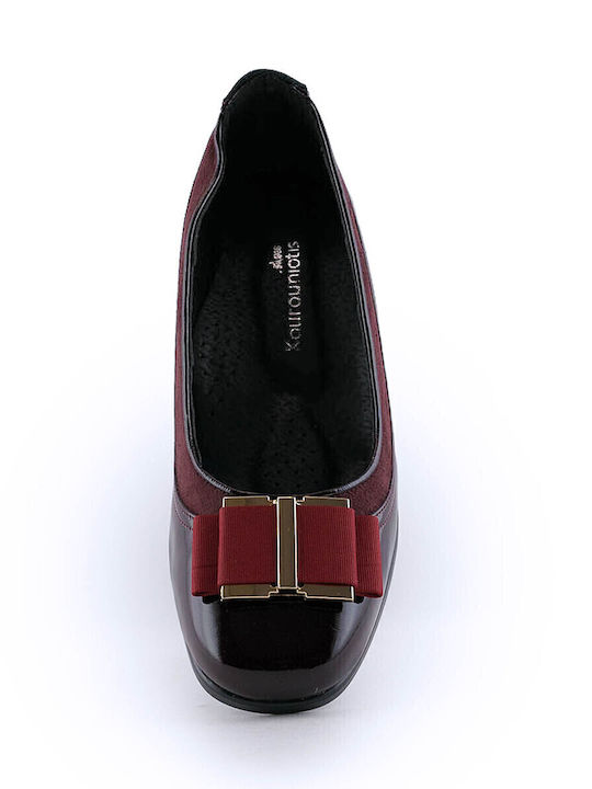 Pumps mit mittelhohem Absatz Burgundisch