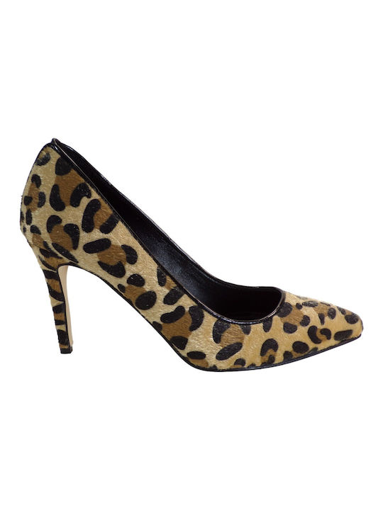 Alessandra Paggioti Leather Heels Animal Print