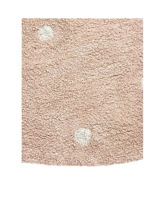 Lorena Canals Kinder Teppich Rosa Rund mit Durchmesser 140cm