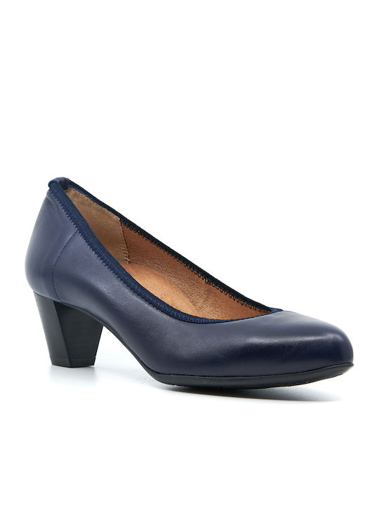 Papistas Leder Pumps Blau