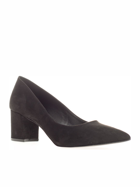 Moyo Suede Pantofi cu toc Negre