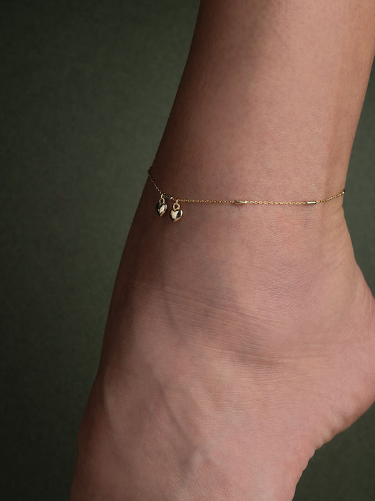 George Art Jewels Vergoldete Fußarmband aus Silber