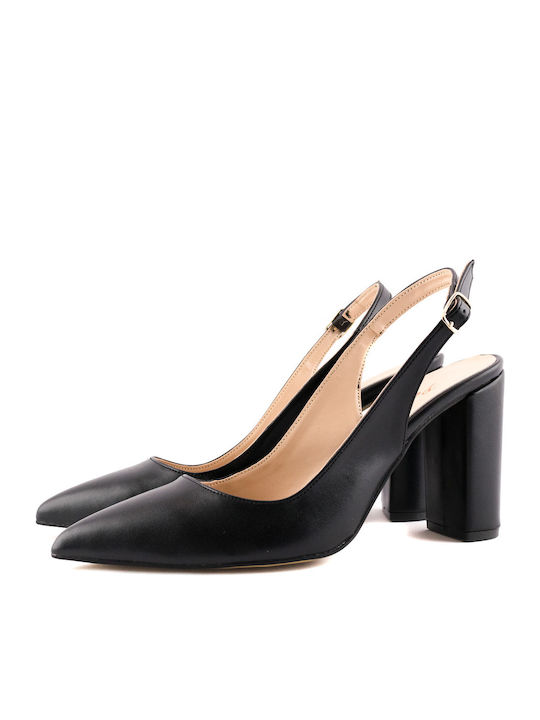 Perla Pointed Toe Black High Heels