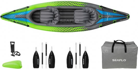 Seaflo SM95.042 Kayak din plastic Geantă de plajă 2 persoane Verde