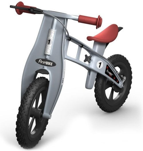 FirstBike Bicicletă de Echilibru pentru Copii Argintiu