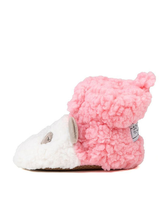 Cozy Sole Papuci pentru bebeluși Roz