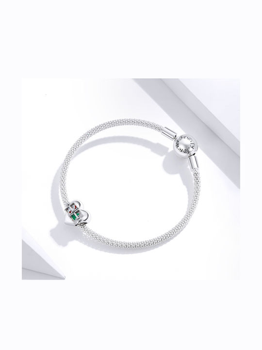 Daskalakis Charm mit Steinen aus Silber mit Zirkon